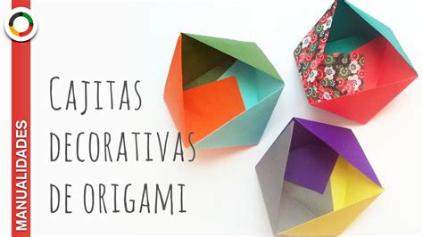 Origami Cajitas Para Decorar Cajas De Origami Origami Fácil Caja