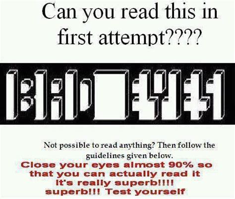 I Read It At First Attempt But It S Still Cool If You Squint Your Eyes Cool Optical