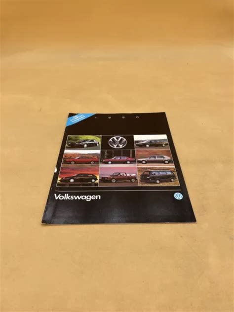 1990 Volkswagen Full Line Original Sales Brochure Catalog Passat Jetta
