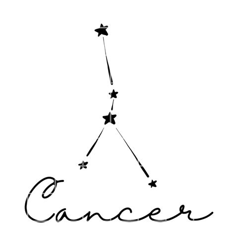 Cancer Constellation Svg Zodiac Svg Astrology Png Svg Files Etsy