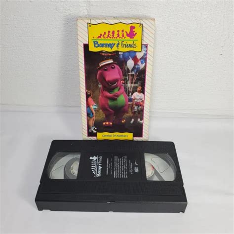 Barney And Friends Carnival Of Numbers Vhs Time Life 1992 Vintage Rare