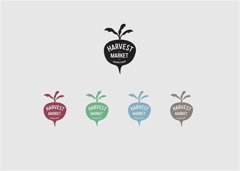 Harvest Market Farmers Market On Behance Logo Design Food Graphic