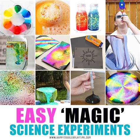 25 Easy Magic Science Experiments Happy Toddler Playtime