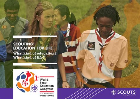 1st World Scout Education Congress Brochure By World Organization Of