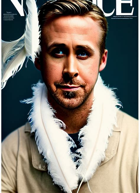 Krea Ai Portrait Of Ryan Gosling With A Long Neck A Beak A