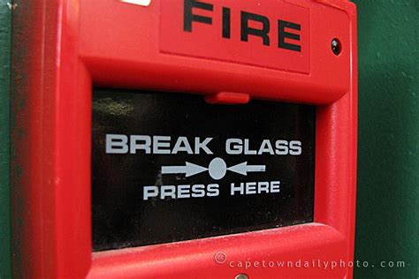 Wireless burglar alarm system local siren horn diy motion detector home security. Break glass, press here | Cape Town Daily Photo