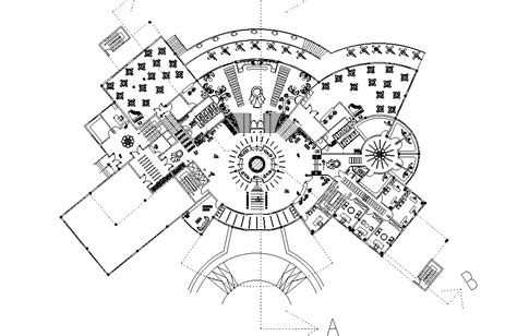 Restaurant Layout Plan AutoCAD Drawing Download DWG File Cadbull