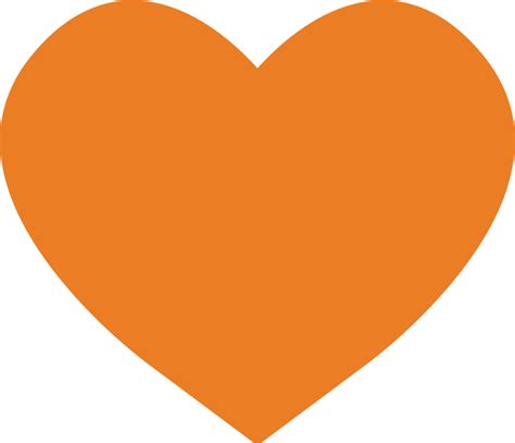 Orange Heart Clipart Free Download Transparent Png Creazilla
