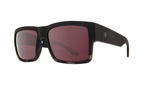 buy spy cyrus square sunglasses for men free complimentary eyewear kit matte black smoke tort