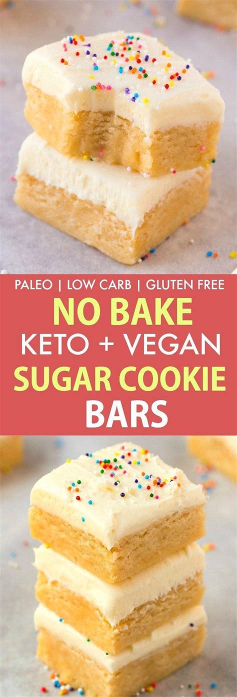 30 easy sugar free desserts you wish you made sooner. Healthy No Bake Paleo Vegan Sugar Cookie Bars- Per... - #bake #bars #Cookie #desert #healthy # ...