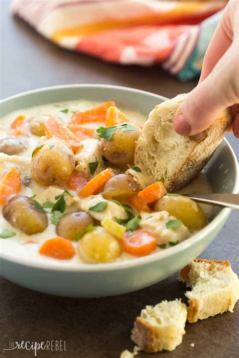 How long does it take to cook a chicken breast? Slow Cooker Garlic Parmesan Chicken Stew Recipe