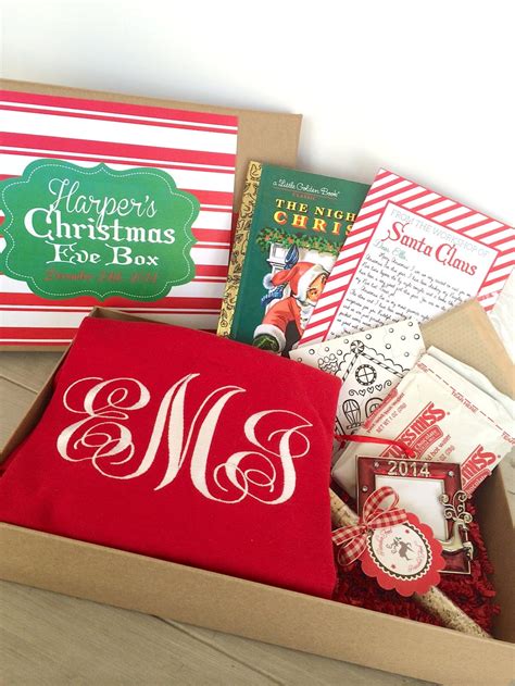 Christmas Eve Box Christmas Memory Box Personalized Santa Etsy