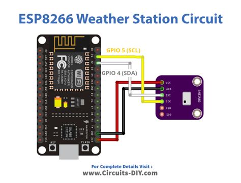 Simple Esp8266 Weather Station With Bme280 Details