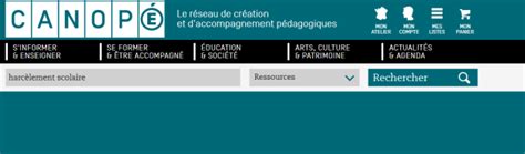 Ressources sur le harcèlement scolaire Harcèlement scolaire