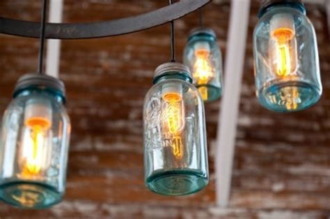 Get Yourself A Einstein Blub Blue Glass Jar And A Pendent Light Kit