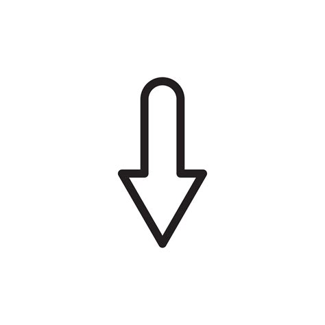 Down Arrow Icon Sign Symbol Logo 6827242 Vector Art At Vecteezy