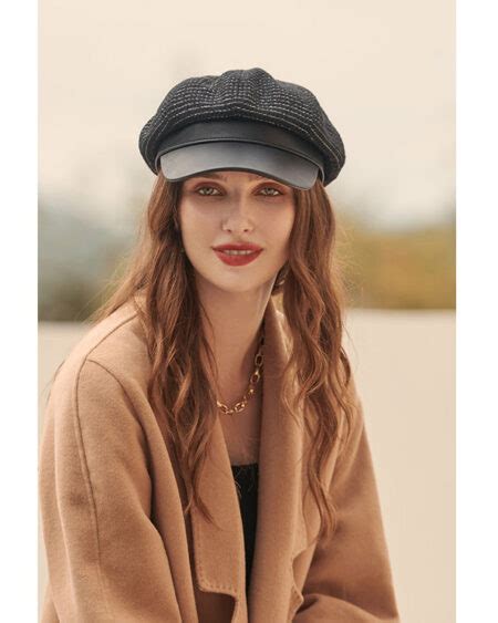 Béret Casquette Femme Tweed Shine Boutique