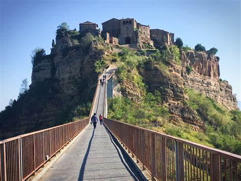 Lazio Italy By Motorcycle Civita Di Bagnoregio The Town That Is Dying