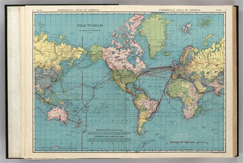 World On Mercators Projection David Rumsey Historical Map Collection