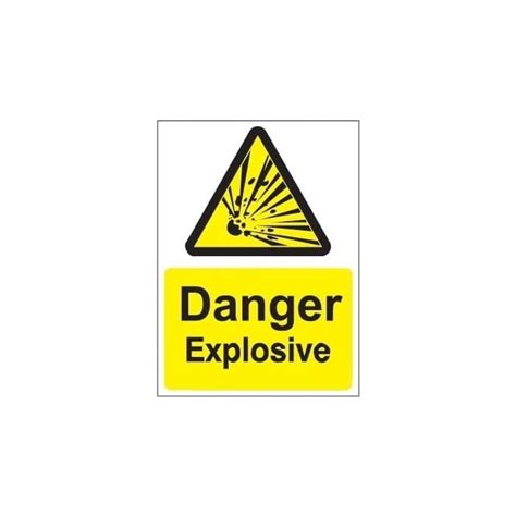 Danger Explosive Sign Safety Signs From Parrs Uk