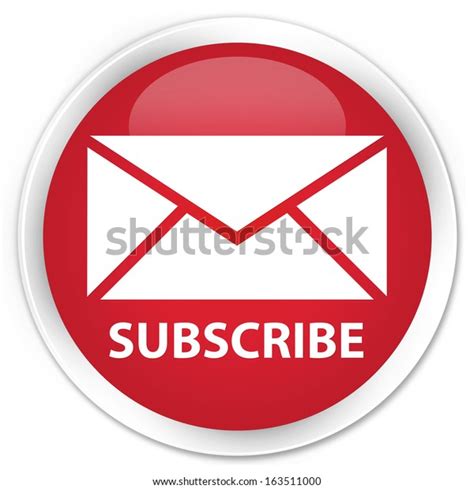 Subscribe Email Icon Red Button Stock Illustration 163511000 Shutterstock