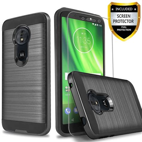 Moto G6 Play Case Circlemalls 2 Piece Style Hybrid Shockproof Phone