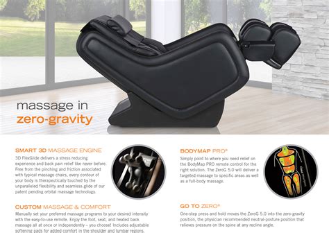 Zerog 50 Immersion Zero Gravity Massage Chair Recliner By Human Touch