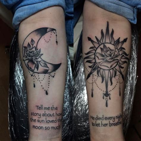 50 Meaningful and Beautiful Sun and Moon Tattoos – KickAss Things