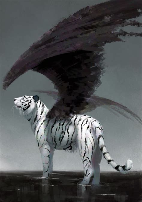 Free Art Print By Jademerien Fantasy Creatures Art Big Cats Art