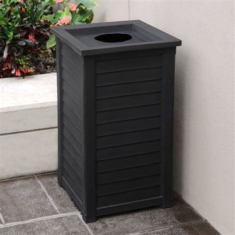 Could Go Rustic With This Outdoor Trash Cans Trash Cans Trash Can