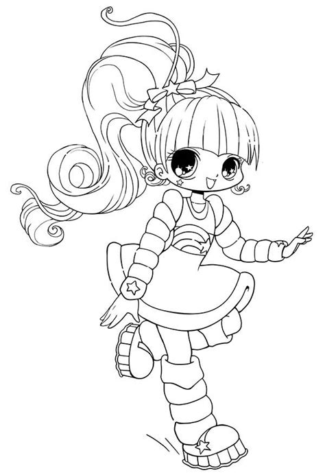 Chibi Anime Characters Coloring Pages Sketch Coloring Page