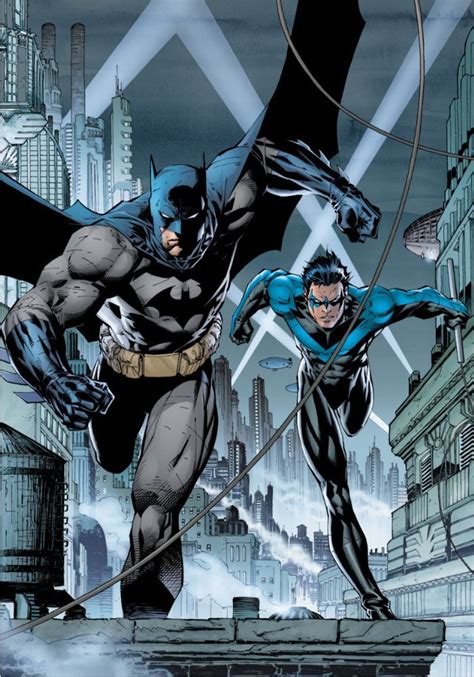 batman and nightwing poster by dc comics displate batman comic art dc comics wallpaper