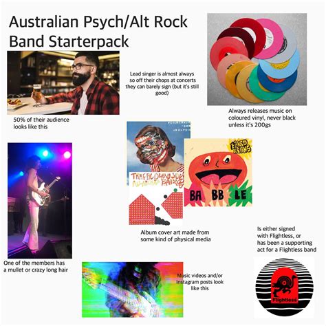 Local Australia Psychalt Rock Band Starterpack Rstarterpacks