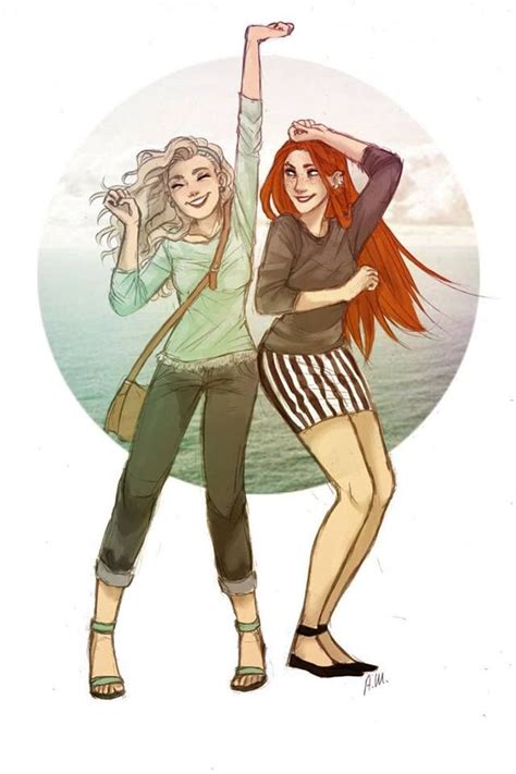 Ginny Weasley And Luna Lovegood Art By Drakonarinka Deviantart Com