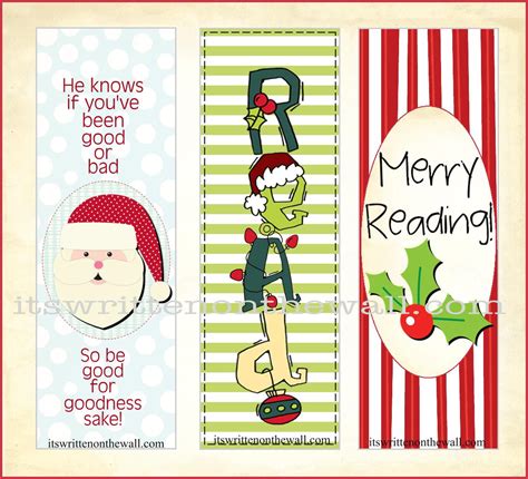 Freebie Christmas Bookmarks Have Arrived See All 12