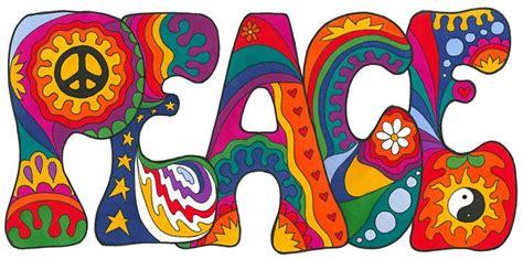 Psychedelic Peace Sticker By Kellie Espie Peace Sign Art Peace Art