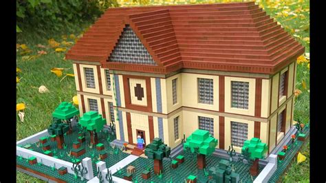 Lego Minecraft Mansion Lego Minecraft Herobrines Mansion Youtube