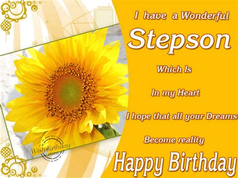 Birthday Wishes For Step Son - Birthday Images, Pictures