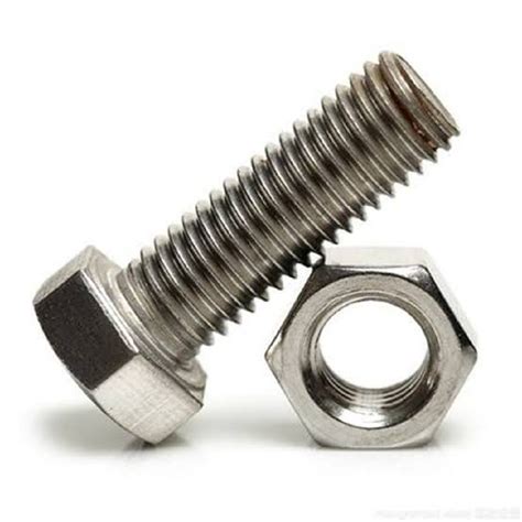 M6 6 Mm Hexagonal 4 Inch Stainless Steel Bolt Nut At Rs 15piece In