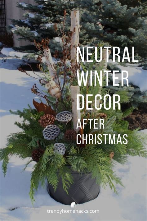 Winter Outdoor Decor Neutral Winter Decor Winter Porch Decorations