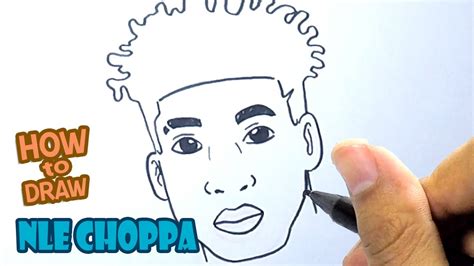 How to Draw Nle Choppa | Drawing Step by Step - YouTube