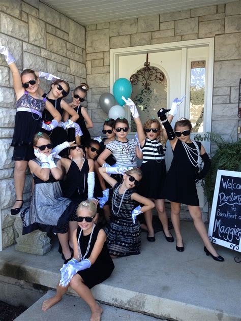 All The Little Holly Golightly Girls Along With The Birthday Girl After Dress Up An… Party