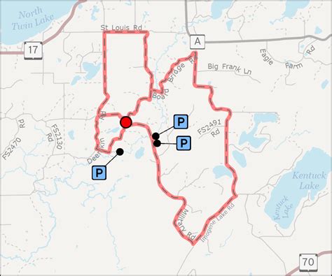Vista Lake Bike Routes Vilas County Wi