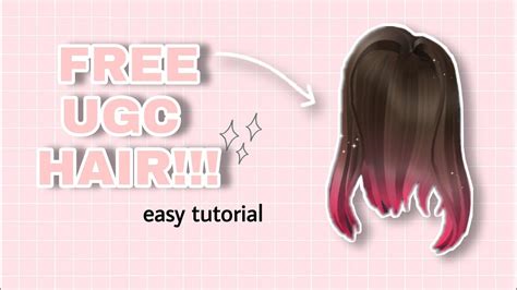 Free Ugc Hair In Roblox Sunsilk Ugc Hair Easy Guide 💖 Youtube