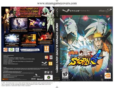 Steam Game Covers Naruto Shippuden Ultimate Ninja Storm 4 Box Art