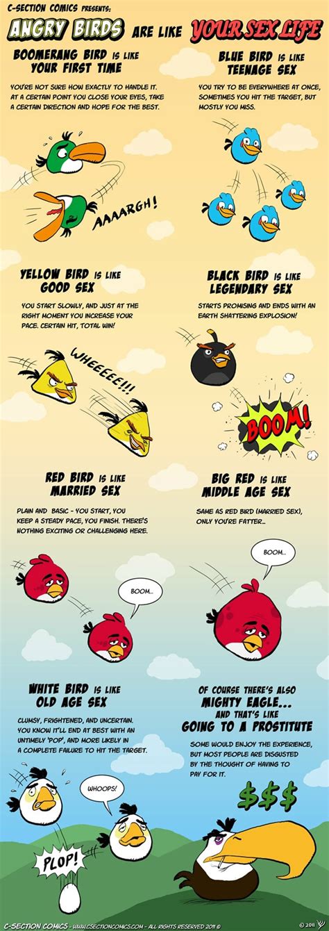 Angry Birds Are Like Your Sex Life Chart Bit Rebels