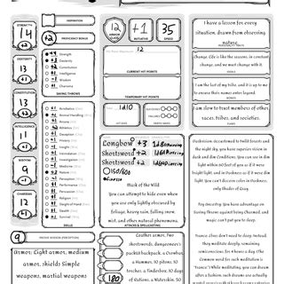 Creating a d&d 5e character for beginners!