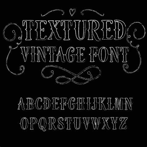 Vintage Hand Written Vector Font Stock Vector Image By ©shtonado 68626785