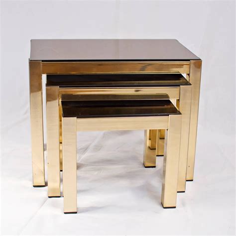 Enjoy free shipping on most stuff, even big stuff. Rare 23-Carat Gold-Plated Nesting Tables with Copper ...