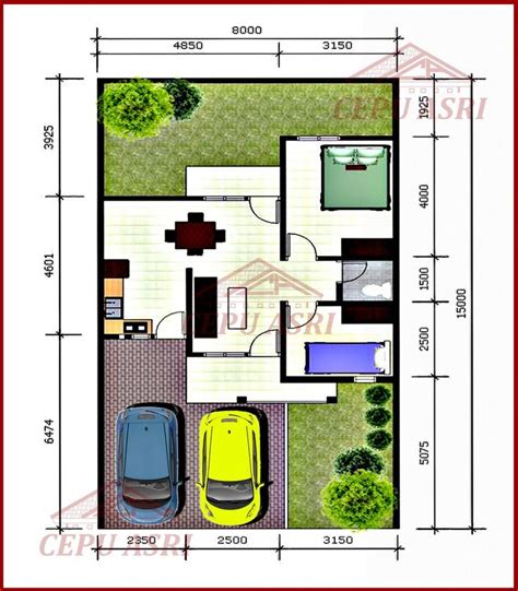 10+ desain rumah minimalis modern terbaru tahun 2021 model sederhana 6x10 2 & 3 kamar 1 lantaiayo sharing2 di ig baru ane. Kreasi Gambar Denah Rumah Type 40 Yang Modern ...